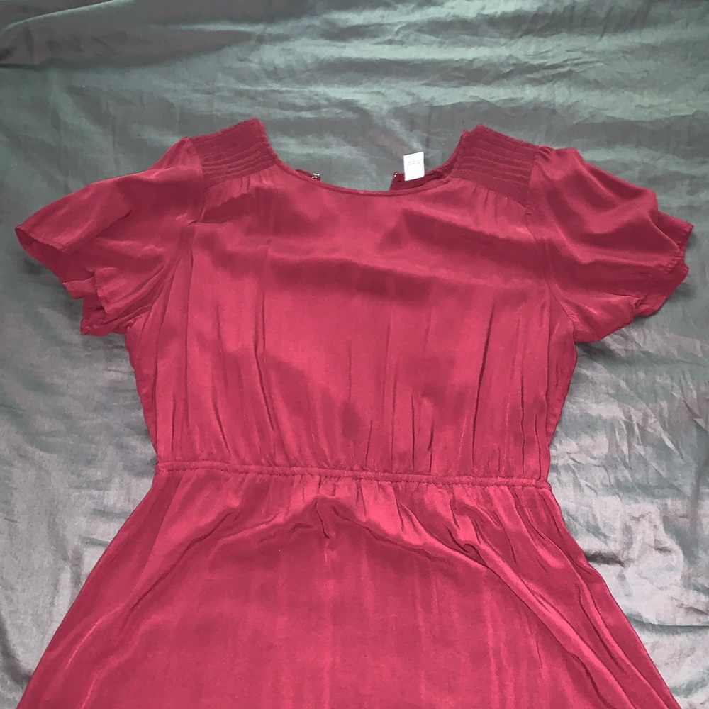 Maroon Simple dress